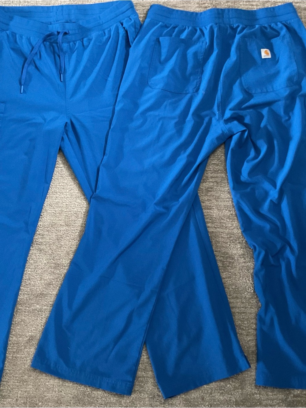 Carhartt Bright Blue Work Scrub Pants - Double Pair nwot